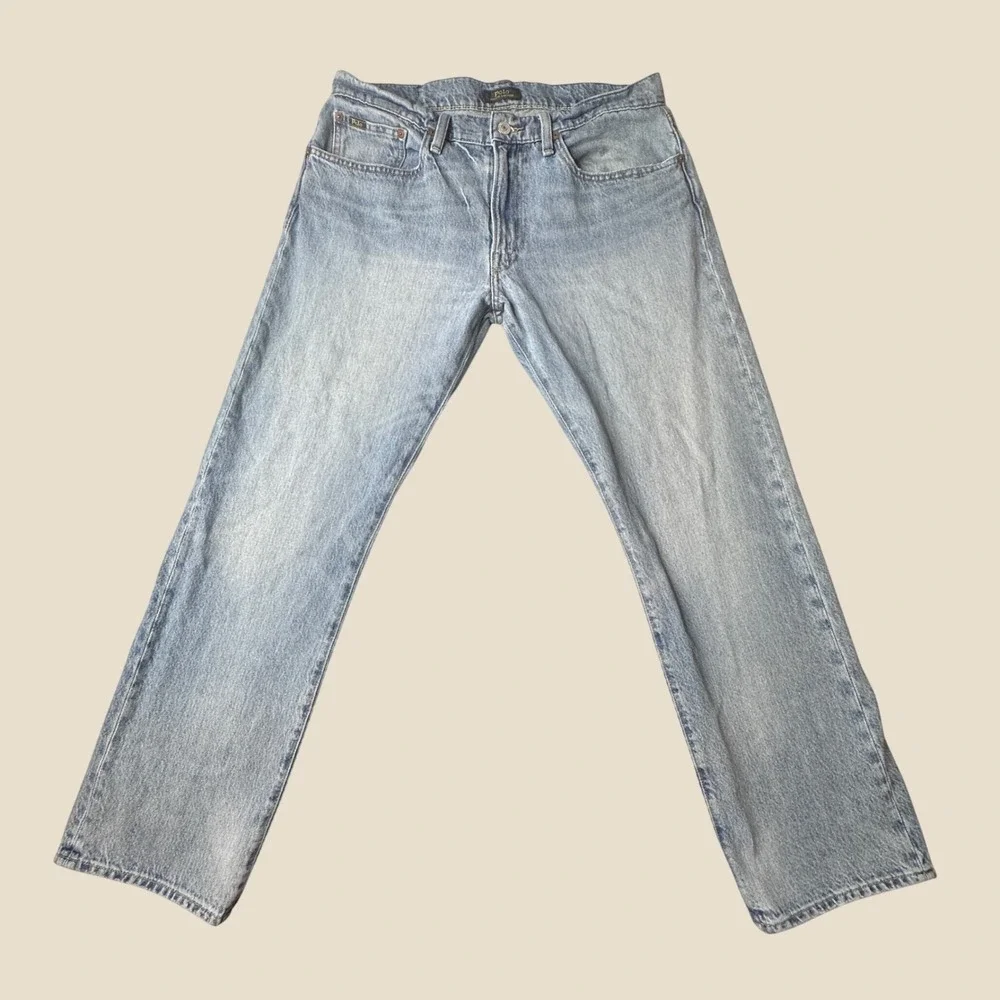Polo Ralph Lauren Jeans Mens 31x30 (33x28) Blue Classic Fit Light Wash Denim